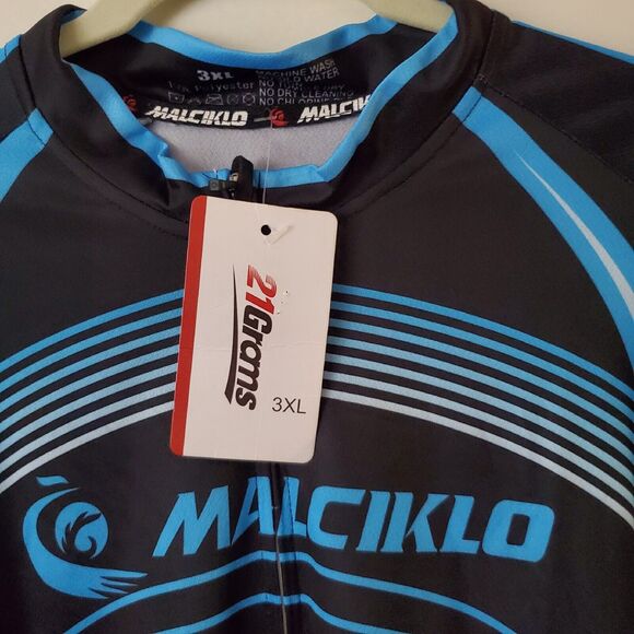 21 Grams Cycling Jersey 3XL Malciklo Black & Blue NWT NEW - Picture 2 of 11